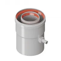 Дымоход коаксиальный Kiturami 60/100 конденсатоотводчик