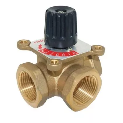 Клапан хрёхходовой TIM поворотный смесительный 25 мм