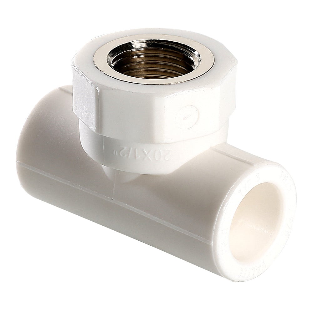 Тройник PPR Valtec с переходом на внутреннюю резьбу 40 мм х 1"