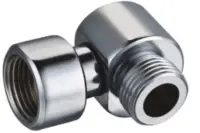 Соединение декоративное TIM угловое с накидной гайкой хром 3/4" *1/2"ш