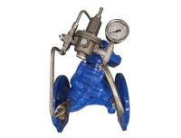 Клапан пилотный Ridan регулятор давления "после себя" С101-R DN 80 PN 16, Kvs=140 м2/ч, Т= 80 °С, (настр. диапазон 0,5...8 бар), корпус - чугун, седло и пилотный контур - нержавеющая сталь