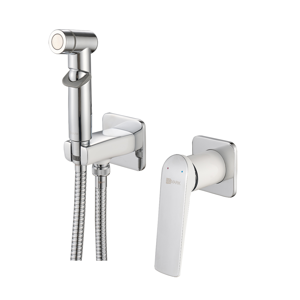 Смеситель Lemark Allegro LM5920CW с гигиеническим душем встраиваемый