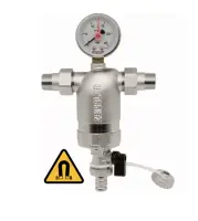 Фильтр с манометром и магнитной вставкой ZEISSLER 300 мкм НР-НР 3/4"
