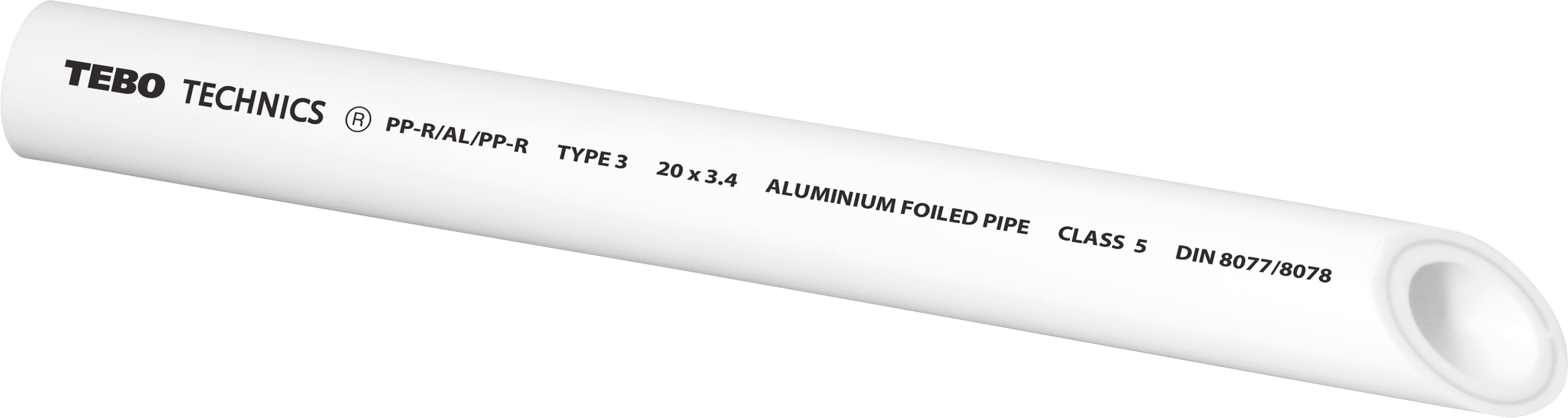 Труба PPR Tebo SDR6 армированная в центре 63 мм