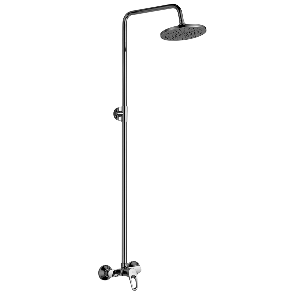 Смеситель Rossinka B35-44 для душа с регулируемой высотой штанги и лейкой Тропический дождь