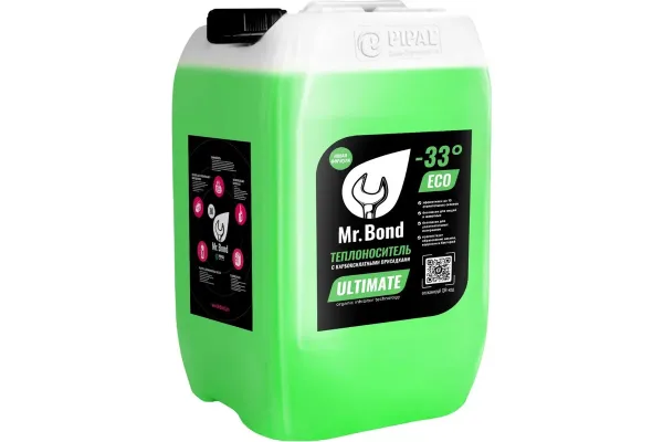 Теплоноситель Mr.Bond Ultimate 33 -33°C на основе МЭГа с карбоксилатными присадками