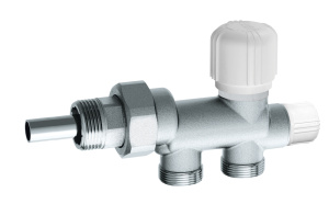 Узел нижнее подключение FAR с терморег.вент. для 1-трубных систем 3/4" М24х19