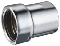 Соединение прямое TIM муфта стяжная с накидной гайкой хром 3/4"