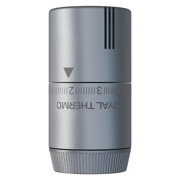 Термоголовка жидкостная Royal Thermo Design М30х15 Серебристый