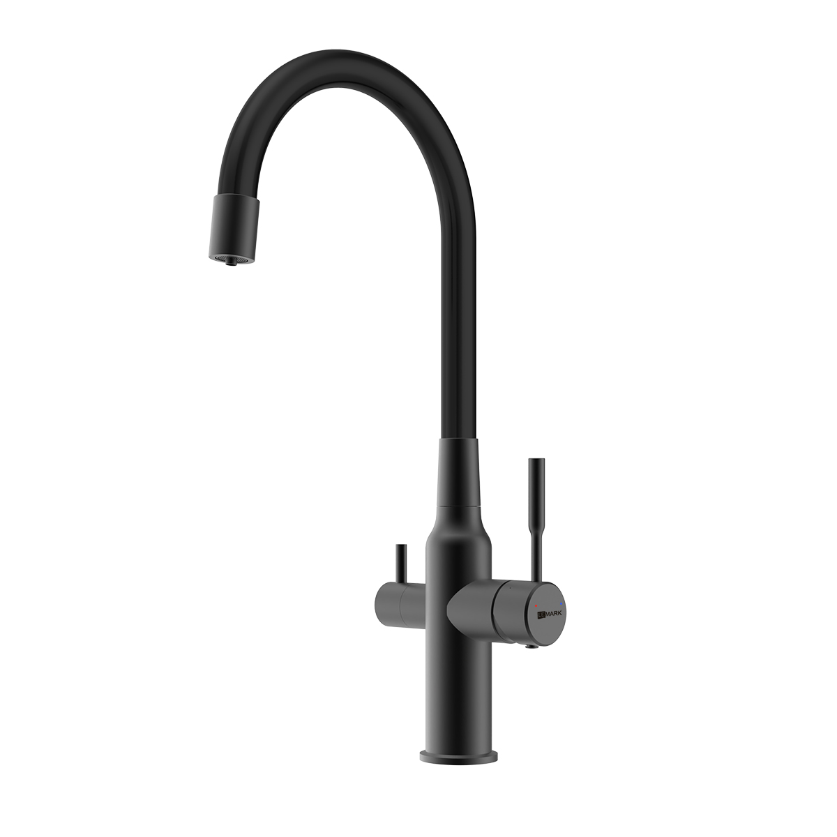 Смеситель Lemark Expert LM5083BL-Black для кухни c гибким изливом с подключением к фильтру с питьевой водой