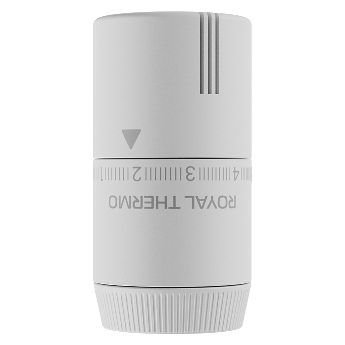 Термоголовка жидкостная Royal Thermo Design М30х15 soft touch Белый