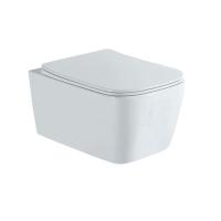 Унитаз-компакт подвесной безободковый Aquatek ЛИБРА New 495*350*260 с сиденьем Soft Close