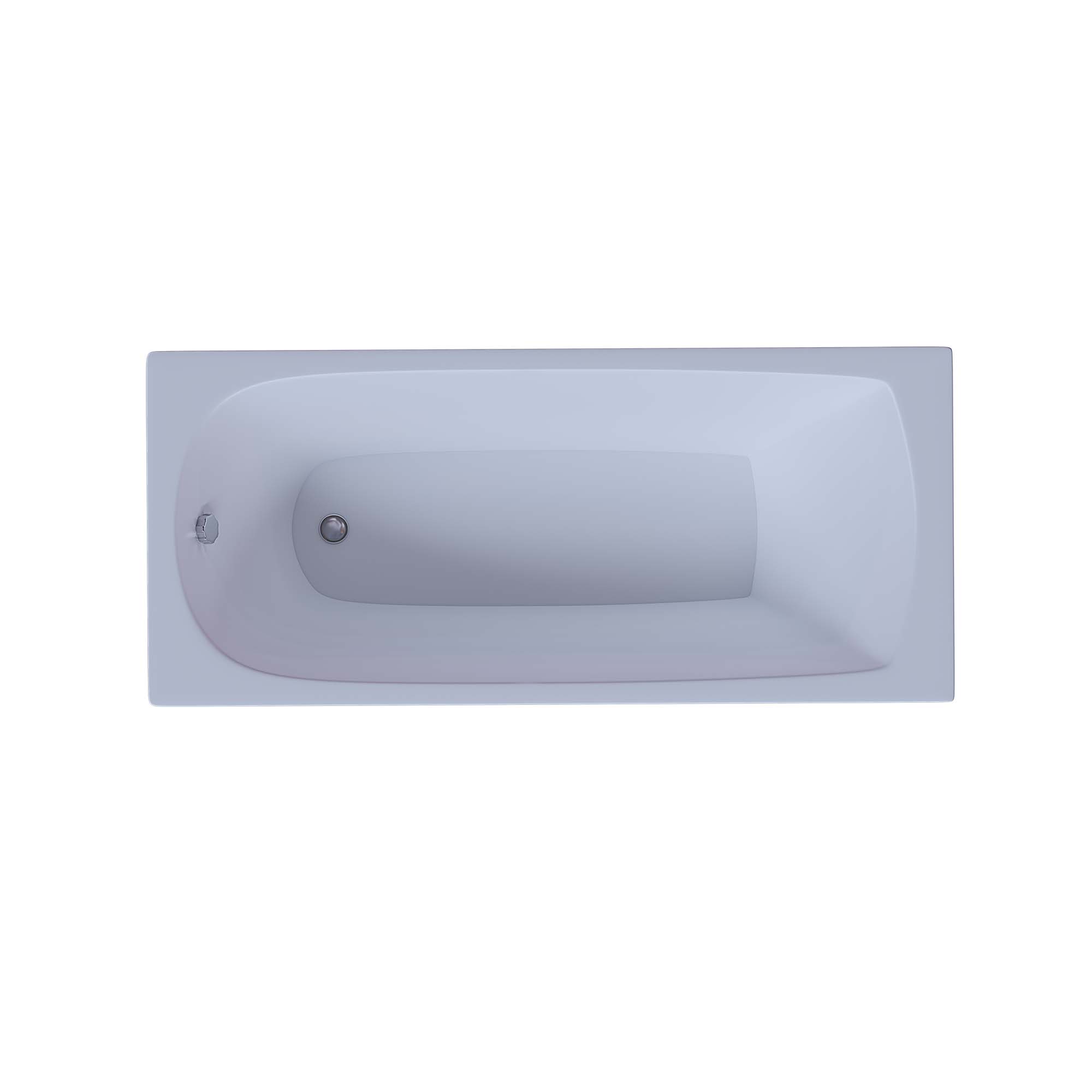 Акриловая прямоугольная ванна Aquatek Eco-Friendly Ника 75 без фронтального экрана, без гидромассажа, без опоры(каркаса) 170 см