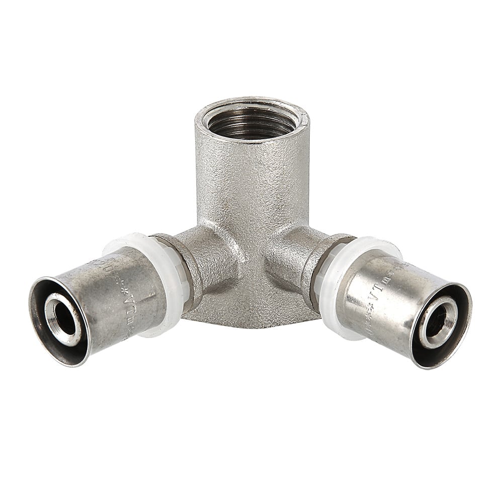 Пресс-водорозетка Valtec проходная 16 мм х 1/2"