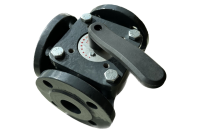 Клапан регулирующий Ridan поворотный HFE-3R DN 80 PN 6, Kvs 150 м3/ч, Тmax = 110 °С, фланцевый, корпус-чугун