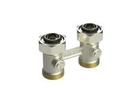 Клапан запорный Ridan LV-KB DN 20 PN 10, Т=95 °С, прямой, без возможности опорожнения, для нижнего присоединения к радиатору