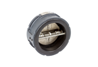 Обратный затвор двустворчатый Ridan ЗОД DN 50 PN 16, Т = -20-120°С, межфланцевый, корпус-чугун, пластина-нержавеющая сталь