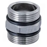 Ниппель TIM с уплотнительным кольцом 3/4" ш * 1" ш никелированный