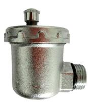 Авто-воздухоотводчик Tim боковой, никель 1/2"