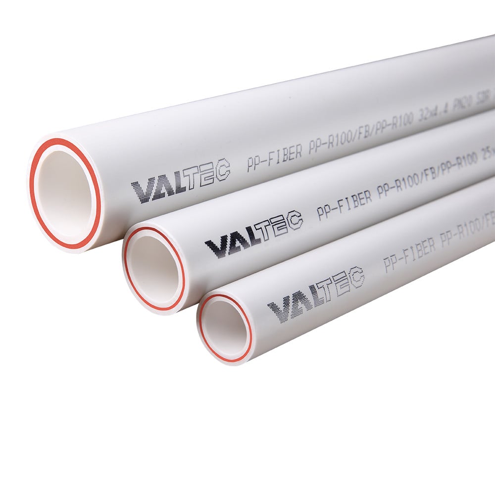 Труба PPR армированная стекловолокном Valtec PP-R/FB/PP-R PN20 32 мм, по 2 м