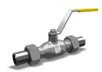 Кран шаровой LD КШЦК из стали 12Х18Н10Т Ду 15 Ру4,0 (полн) (муфта/штуцер)