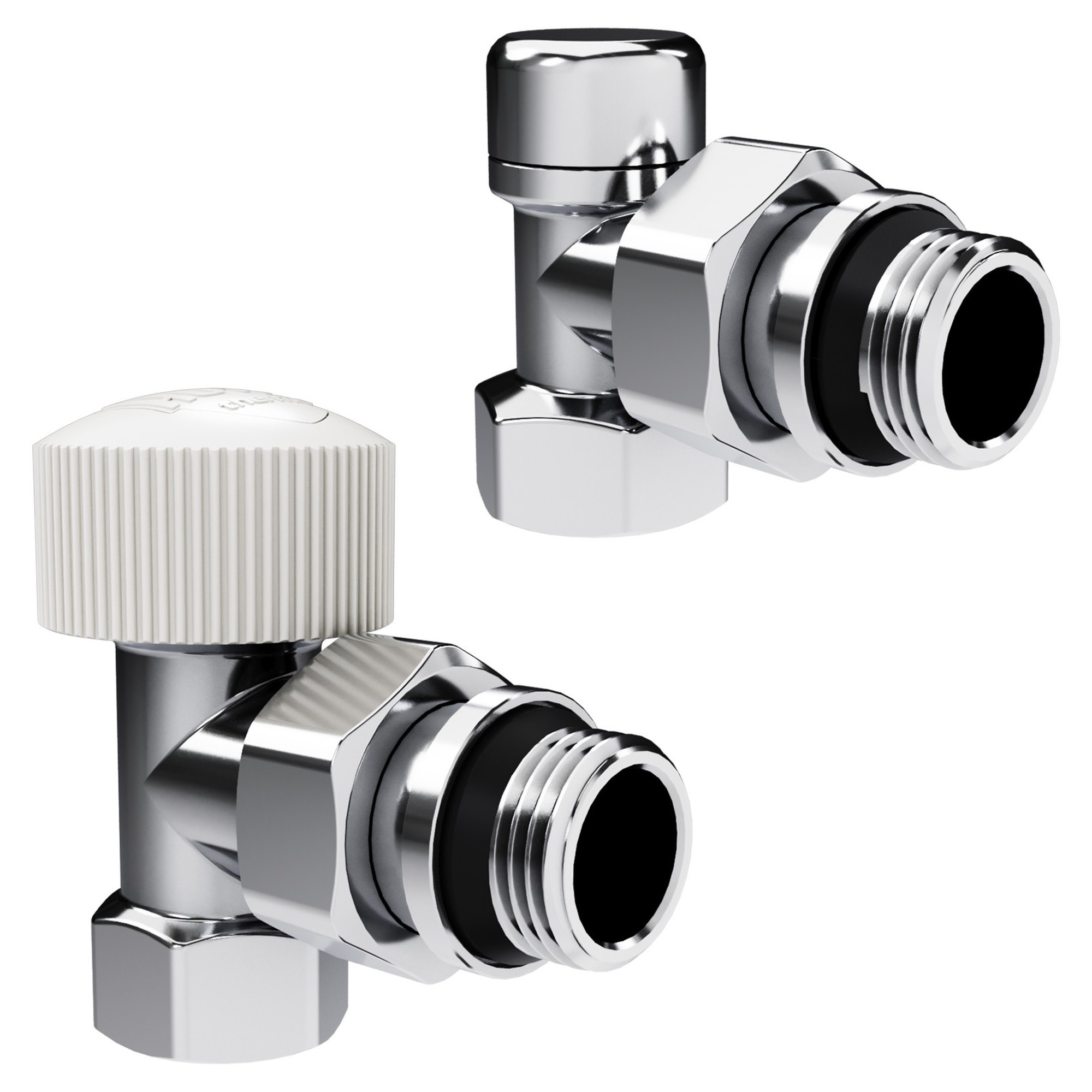 Набор термостатический Royal Thermo Design 1/2"М30х15 Хром угловой