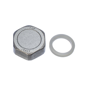 Заглушка для коллектора FAR 1" ВР хромированная