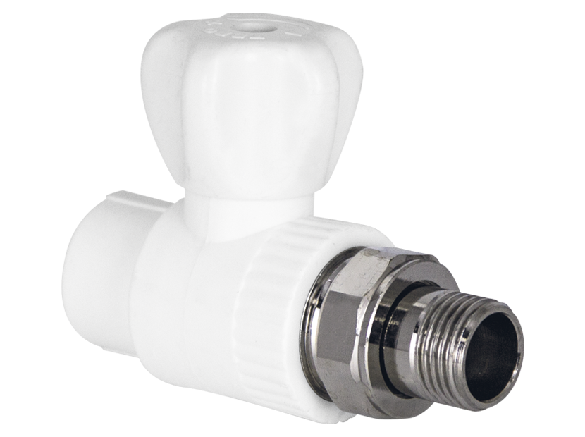 Кран шаровой PPR Tebo для радиаторов прямой 1v 25x3/4"