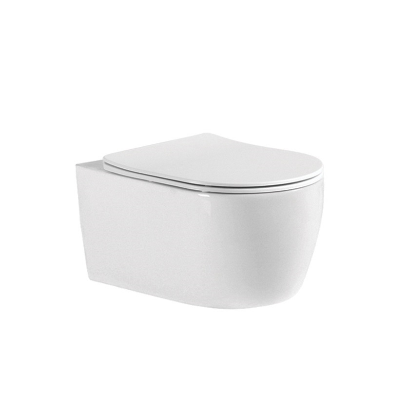 Унитаз подвесной безободковый Aquatek ЕВРОПА 490*360*250 с сиденьем Soft Close обычный смыв