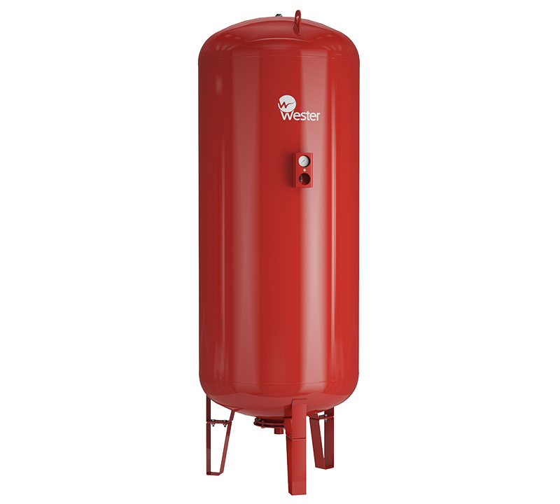 Бак мембранный для ГВС и гелиосистем WESTER Premium WDV 8л 12 бар (к/ф из нерж.)
