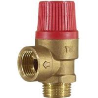 Мембранный предохранительный клапан Tim 1/2"ш-3 бар красный