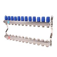 Коллектор MVI из нержавеющей стали в сборе без расходомеров 1" х 3/4" ЕК PN10 12 вых.