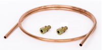 Импульсная трубка Ridan AF-R для регуляторов AFP-R/VFG-2R медь, 10 x 1, l = 1500 мм, с одним резьбовым ниппелем  и двумя втулками