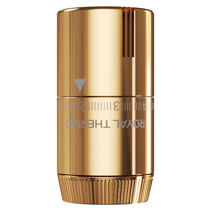Термоголовка жидкостная Royal Thermo Design М30х15 Золотой