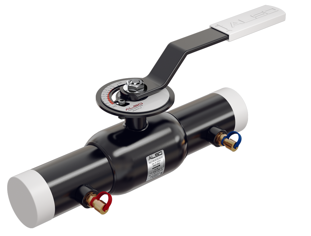 Кран шаровой ALSO КШП BVM Ду 125 Ру 2,5 МПа из ст.20