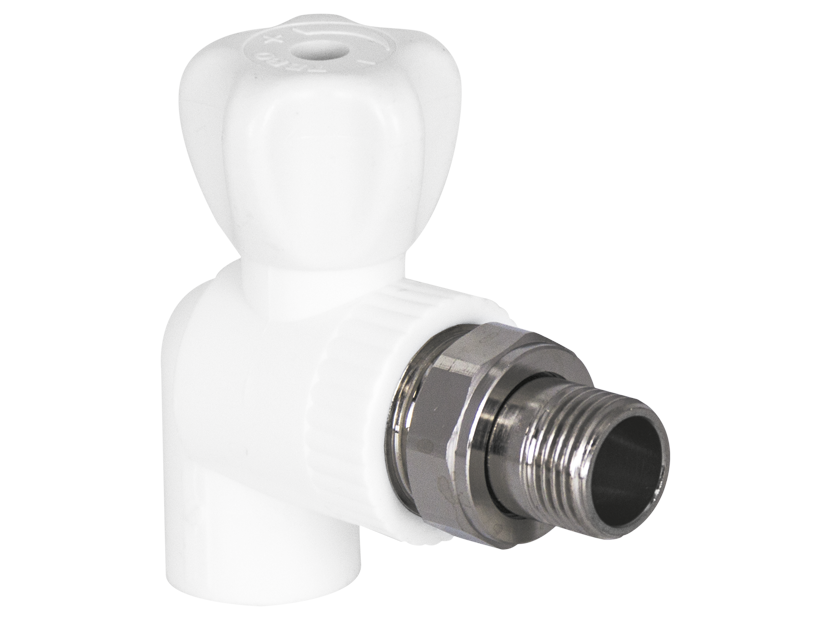 Кран шаровой PPR Tebo для радиаторов угловой 1v 25x3/4"