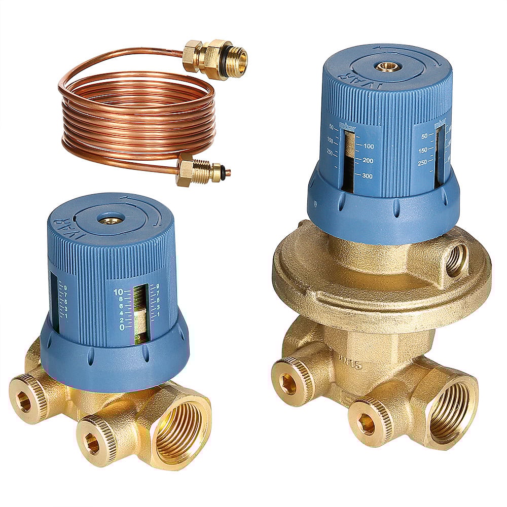 Автоматический регулятор перепада давлений Valtec в комплекте с запорно-регулировочным клапаном 0,25-0,6 3/4"