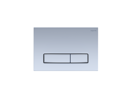 Панель смыва для инсталляции Aquatek Slim клавиши прямоугольные никель