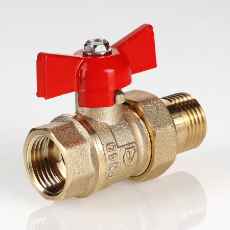 Кран шаровой Valtec Стандарт без покрытия с полусгоном 1/2"