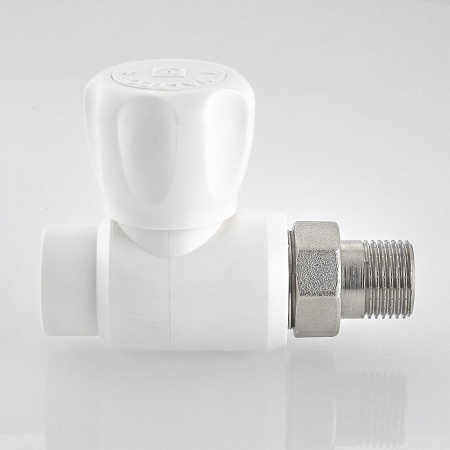 Кран шаровой Valtec полипропиленовый со сгоном прямой 20 мм х 1/2"