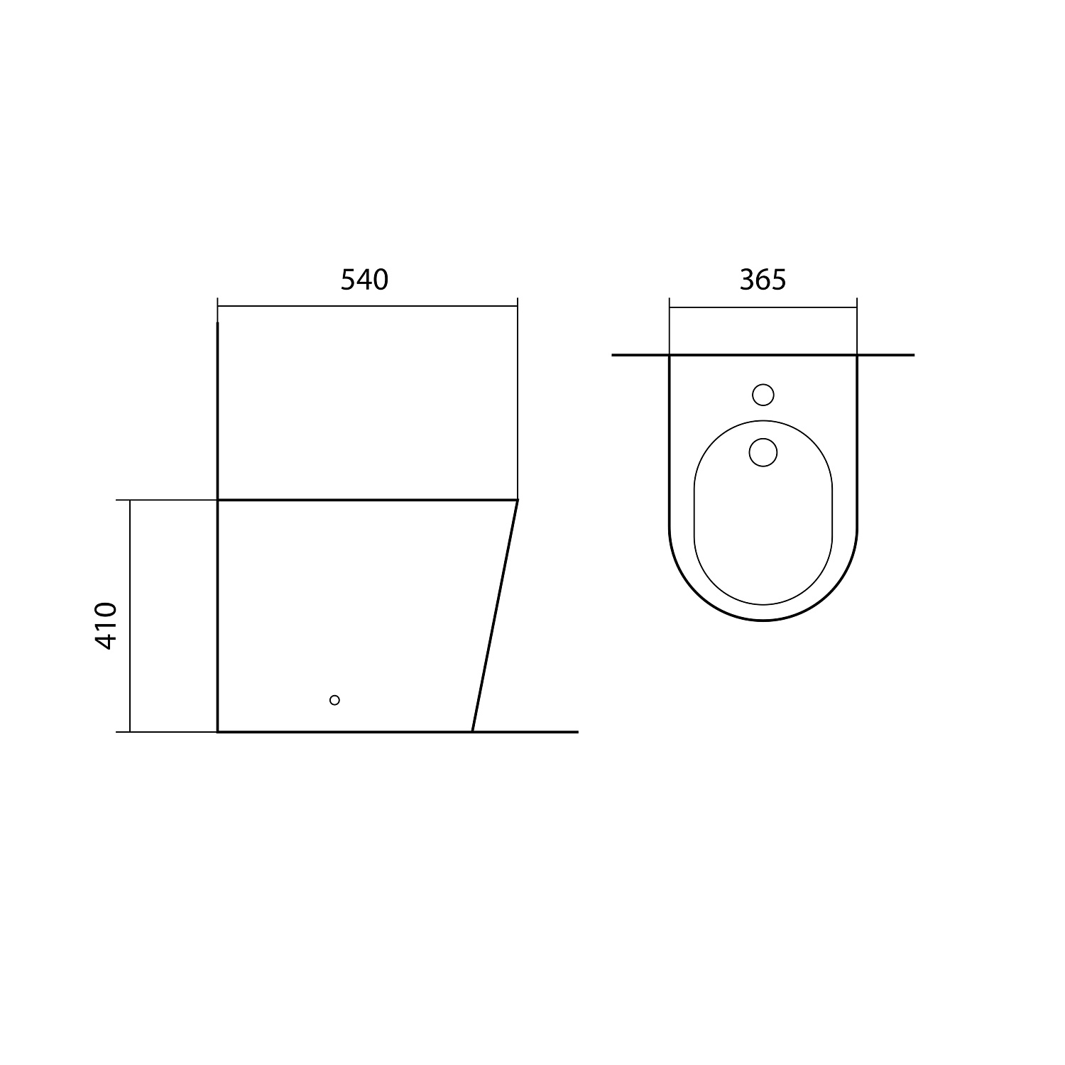 Биде напольное Aquatek ВЕГА AQ1058-00 540*365*410мм