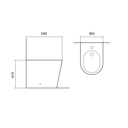 Биде напольное Aquatek ВЕГА AQ1058-00 540*365*410мм