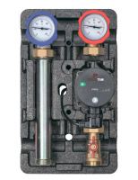 Насосная группа Tim с прямым контуром 1" без насоса в теплоизоляции ZEISSLER