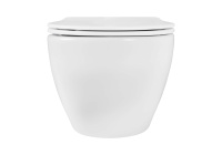 Унитаз подвесной безободковый Aquatek ЕВРОПА 525*360*320 с сиденьем Soft Close белый матовый