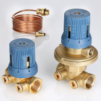 Автоматический регулятор перепада давлений Valtec в комплекте с запорно-регулировочным клапаном 0,25-0,6 3/4"
