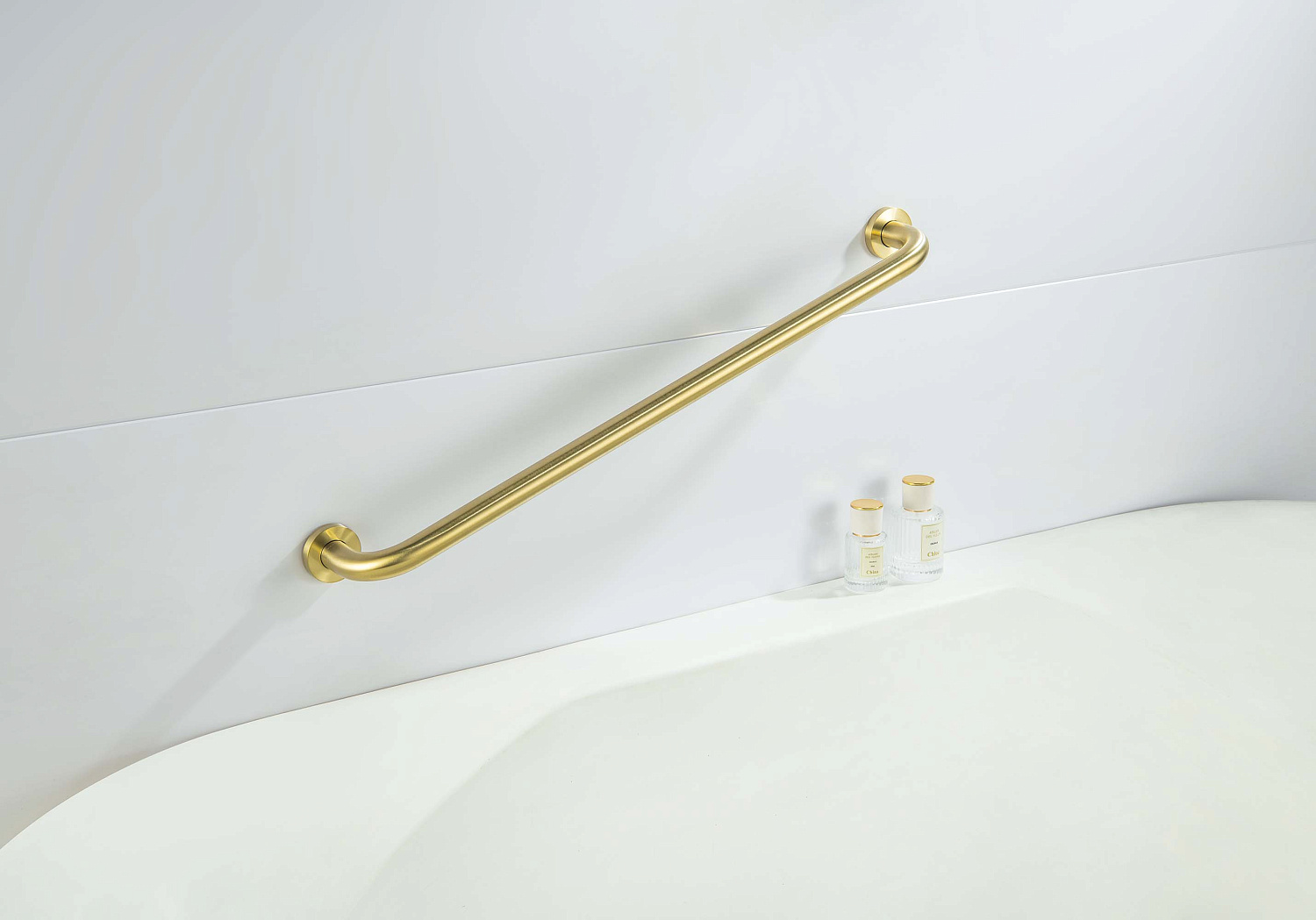 Поручень 650 мм Aquatek золото шлифованное