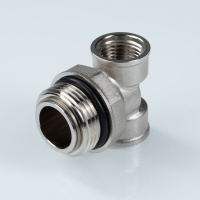 Тройник коллекторный Valtec с вращающимся штуцером 1" х 1/2" х 1/2"