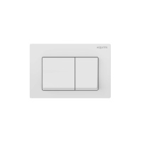 Панель смыва Aquatek Small клавиши квадрат для INS-0000018 с верхней кнопкой смыва белый