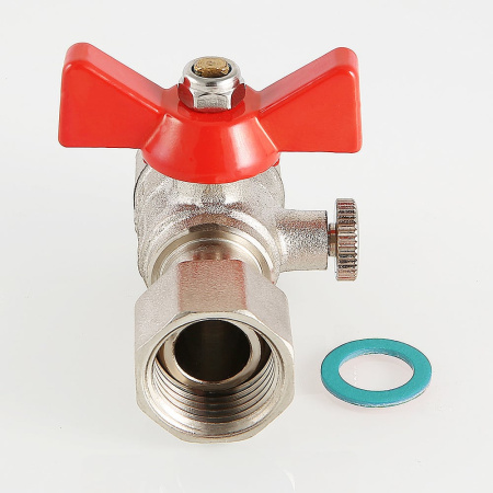 Кран шаровой Valtec для подключения манометра с внутренней резьбой 1/2" x 3/8"