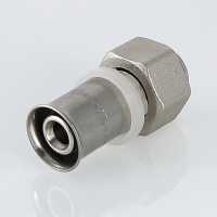 Пресс-фитинг Valtec с накидной гайкой 16 (2,0) мм х 1/2”